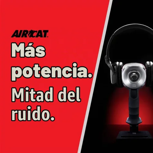 Vista 7 de AIRCAT 1000-TH-2 Llave de impacto compuesta de 1/2 pulgadas, yunque extendido de 2 pulgadas, llave de impacto de par máximo de 800 pies-libras