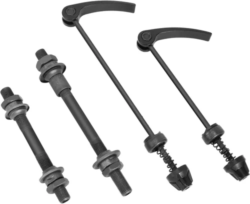 Vista 5 de QKURT Juego de liberación rápida para bicicleta, 1 par de eje de bicicleta eje hueco para bicicleta, brochetas de liberación rápida para bicicleta