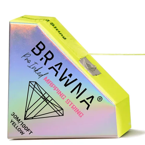 Vista 9 de BRAWNA PMU Supplies - Cuerda de mapeo preentintada para microblading y microsombreado de cejas - Cuerda de microblading premium - Herramienta