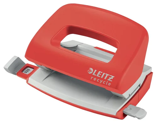 Vista 10 de Leitz NeXXt 50100055 - Perforadora de 10 hojas A4, 100% reciclable, acero y plástico reciclado, compensado con CO2, ecológico, rango de reciclaje