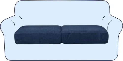 Vista 27 de subrtex Funda de Cojín Elástica Suave para Asiento de Sofá Funda Deslizable de Spandex para Silla y Sofá Adecuada para 1-2-3 Plazas Reemplazo