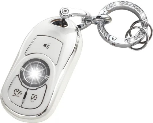 Vista 27 de YO&YOYE Funda para Llavero de TPU con Anillo para Llaves