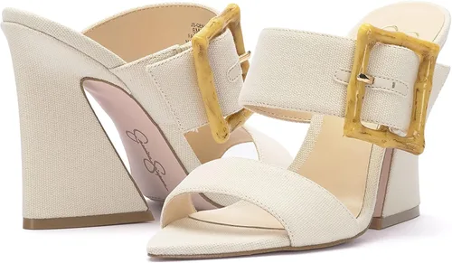 Vista 9 de Jessica Simpson Qena - Sandalias de tacón alto con hebilla para mujer