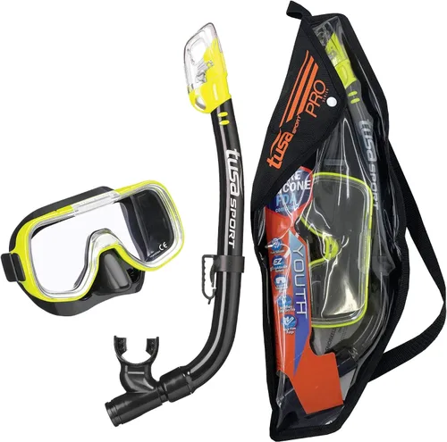 Vista 7 de TUSA Sport Conjunto combinado de máscara Mini-Kleio y esnórquel seco para jóvenes