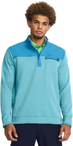 Vista 18 de Under Armour Sudadera Drive Storm con media cremallera para hombre (001) Negro / Blanco