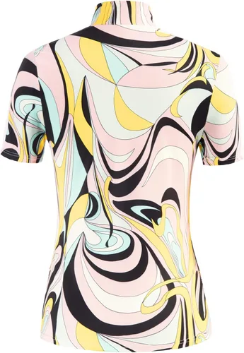 Vista 3 de JACK SMITH Camisa de golf de manga corta para mujer, que absorbe la humedad, polo deportivo con cremallera, protección solar, camiseta atlética S-XXL