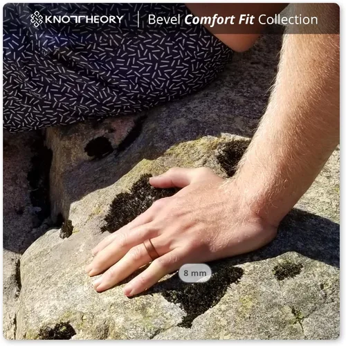 Vista 48 de Knot Theory - Anillo de boda de silicón para hombres y mujeres Anillos de goma finos de calidad superior con gran estilo, comodidad; son ideales