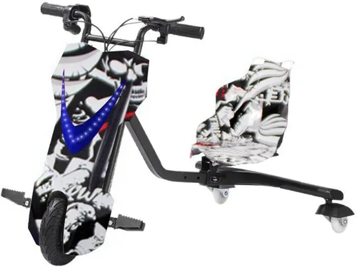 Vista 16 de Triciclo eléctrico de la deriva, 3 ruedas pedal triciclo Scooter 6 pulgadas