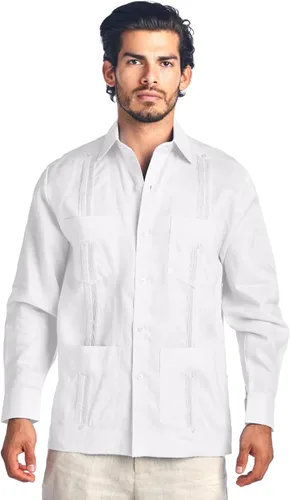 Vista 8 de Mojito Collection Guayabera de polialgodón de manga larga