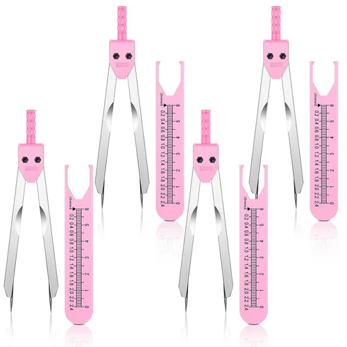Vista 19 de Frienda 2 piezas de calibrador de ECG calibradores ECG herramienta de medición con regla electrocardiograma divisor de dibujo para enfermería (negro)
