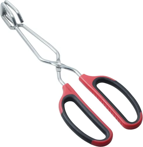 Vista 8 de HINMAY Pinzas de tijera de acero inoxidable de 10" con mango de agarre cómodo (negro)