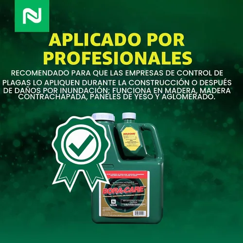 Vista 4 de Bora-Care con concentrado de moldicida Mold-Care, protección de madera contra moho, termitas y descomposición, protección residual de larga