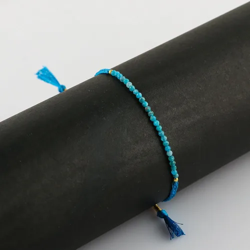 Vista 8 de Thecraftman - Pulsera trenzada de cuentas naturales, cristales energéticos, regalo para ella, pulsera de protección de hilo trenzado de mano