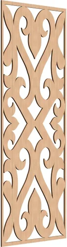 Vista 123 de Keene Paneles de pared decorativos de madera con calado, 9 3/8 pulgadas de ancho x 24 3/8 pulgadas de alto x 1/4 de alto, abedul Birch