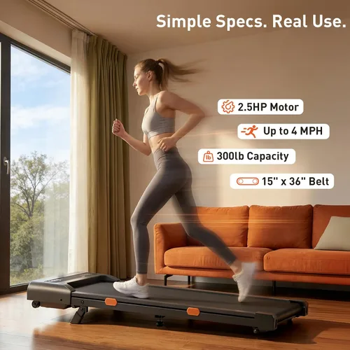 Vista 4 de Cybergoing T10 Walking Pad Treadmill Powered By Bosch®, Under Desk