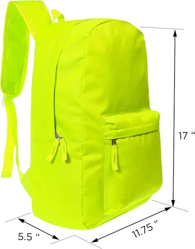 Vista 3 de Moda West Mochilas a granel de 17 pulgadas con kits de suministros escolares - bolígrafos, lápices, lápices de colores - Caja de 12 unidades al por