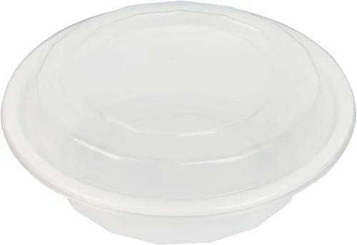Vista 20 de Asporto - Cajas para llevar de 16 onzas, 50 recipientes de alimentos para llevar para microondas, tapas de plástico transparente incluidas, no Negro