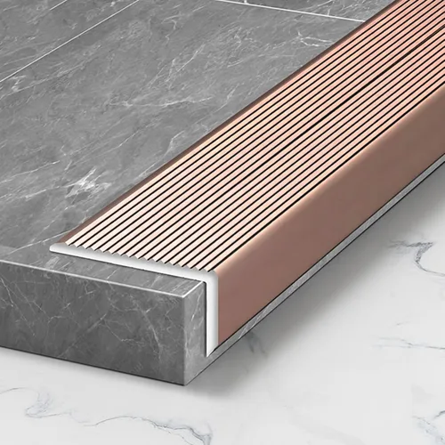 Vista 13 de ARCVOX Protector de borde de umbral en forma de L, tiras de transición para pisos resistentes a la suciedad, protector de borde de aluminio