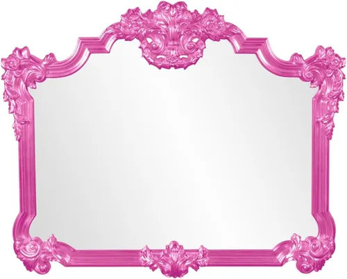 Vista 27 de Howard Elliott - Espejo decorativo rojo Talida antiguo para pared, gran punto focal rectangular, para dormitorio, sala de estar y tocador, espejo