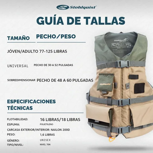 Vista 8 de Stohlquist Chaleco salvavidas de pescador (PFD)