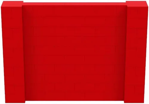 Vista 222 de EverBlock Kit de pared de 5 x 4 pies Bloques de construcción modulares Sistema de pared para edificios, pantallas y estructuras Divisor