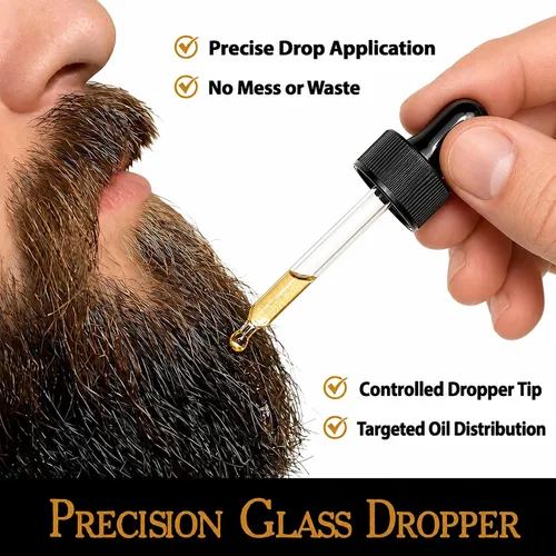 Vista 5 de BodyJ4You Aceite orgánico para barba para hombres - Acondicionador