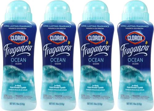 Vista 23 de Clorox Fraganzia Cristales Potenciadores de Aroma para Lavandería en Aroma de Madera de Cedro y Salvia - Perlas Perfumadas Frescas para el Lavado