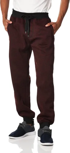 Vista 34 de Southpole, 1570 - Pantalones deportivos básicos tipo jogger de forro polar para hombre Negro