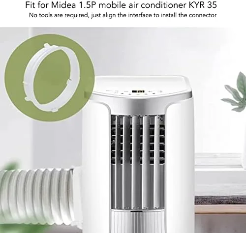 Vista 4 de KYR 35 ABS Conector de manguera de interfaz de conducto de escape ajustable para aire acondicionado móvil 1.5P, accesorios de aire acondicionado