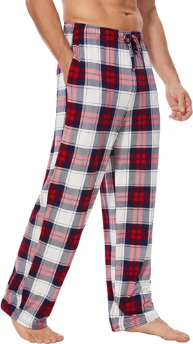 Vista 9 de GYS - Pantalones para dormir de bambú para hombre Negro