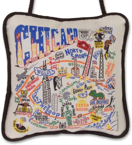 Vista 126 de Catstudio Portland (Oregon) - Almohada decorativa bordada