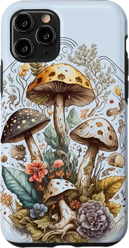 Vista 27 de iPhone 16 Mushroom Tarot Card Goth Emo Occult Astrology Women Girls Case