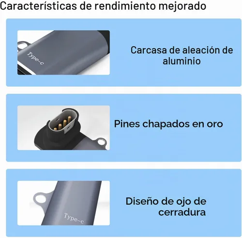 Vista 6 de Cargador USB-C para Garmin Watch, paquete de 3, adaptador de cable de carga USBC