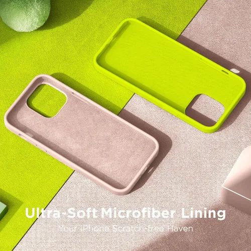 Vista 4 de Cordking Funda diseñada para iPhone 14 Pro Max, silicona líquida de alta calidad a prueba de golpes para iPhone 14 ProMax