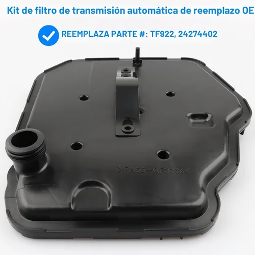 Vista 2 de Kit de filtro de transmisión automática de repuesto TF922 compatible con Cadillac Chevy GMC 8L45 8L90 - ATS CTS Escalade Camaro Colorado Corvette