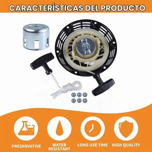 Vista 5 de Stylemafia Cubierta de arranque y retroceso para Harbor Freight-Predator Rato 212cc 6.5HP 7HP OHV Engine Go Kart Pit Bike Generator Cortacésped