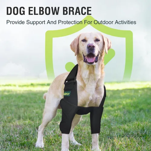 Vista 3 de Codera para perro para codo canino y hombro, displasia, osteoartritis, callos de codo, úlceras por presión, coderas de perro para una mejor