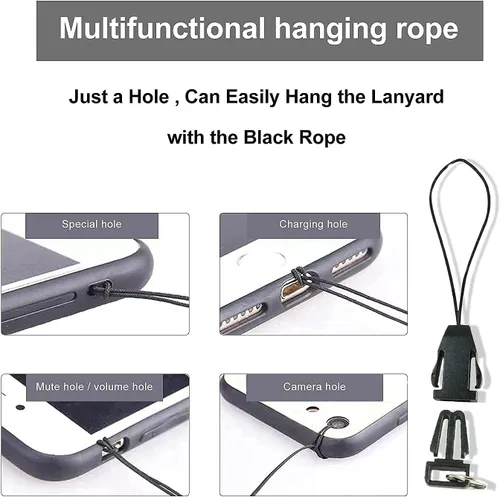 Vista 6 de Yiflin Bonito cordón para el cuello para llaves, llavero, cartera, tarjetero de identificación, con hebilla de liberación rápida