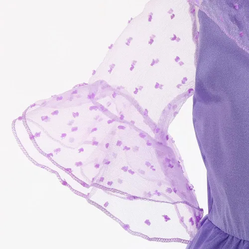 Vista 13 de Disfraz de Mirabel de Encanto para niñas, disfraz de Isabella, disfraz de princesa de Halloween con aretes