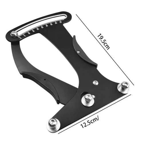 Vista 3 de Herramienta medidor de tensión de radios para bicicleta, aleación de aluminio con tensiómetro de medidor, ajuste de llanta de alambre para bicicleta