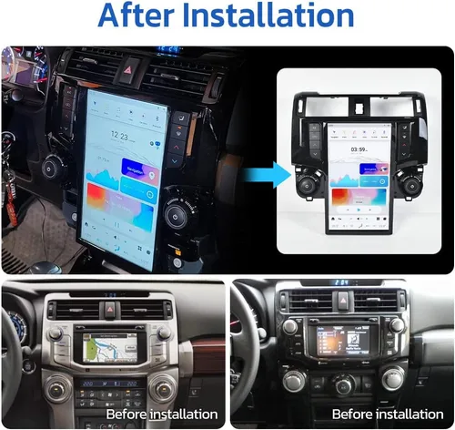 Vista 2 de aoonav 13.6 pulgadas Android 13 Car Stereo Radio Actualización para Toyota 4Runner 2009-2018 Reproductor de video multimedia navegación GPS 1080P