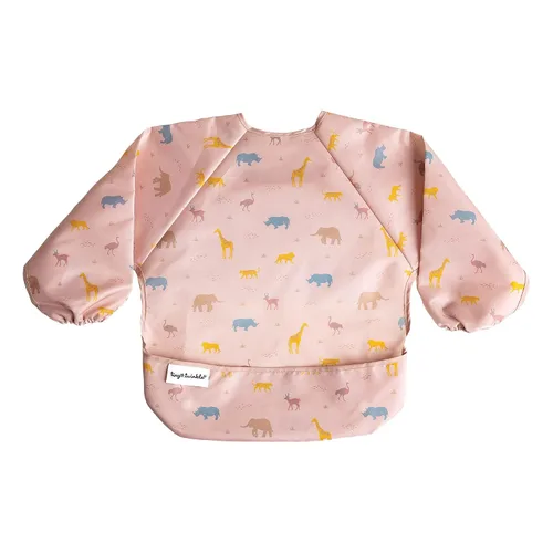 Vista 23 de Tiny Twinkle - Babero a prueba de suciedad para bebés y niños pequeños, bonito, de manga larga, impermeable, lavable a máquina, cierre a prueba