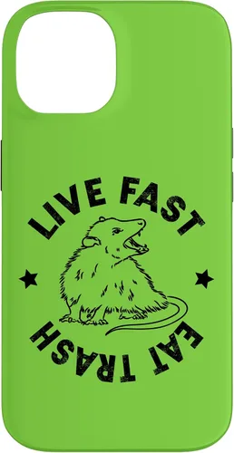 Vista 4 de iPhone 16 Funny Live Fast Eat Trash Possum Lover Case