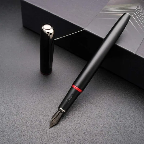 Vista 4 de czxwyst Picasso 916 Malage - Pluma estilográfica, caja original, nueva versión (rojo apagado, punta media, 0.028 in)