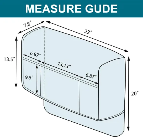 Vista 6 de Paquete de 2 fundas impermeables para reposabrazos para sillas y sofás, protectores de muebles antideslizantes con bolsillos laterales, juego
