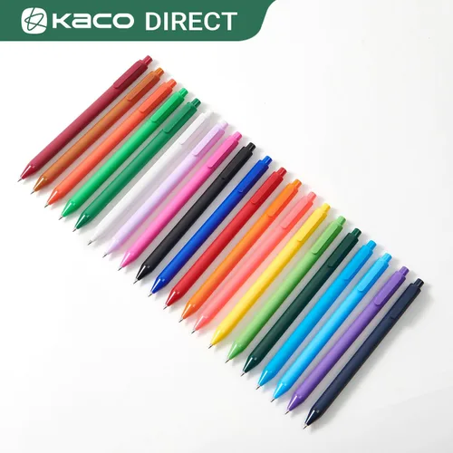 Vista 8 de Kaco PURE - Bolígrafos de gel de colores surtidos, 20 piezas, 0.7 mm, punta media, bonitos artículos de papelería estéticos para tomar notas y hacer