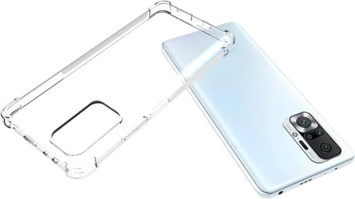 Vista 3 de USTIYA Funda para Mi Redmi Note 10 Pro Max y Redmi Note 10 Pro Funda Transparente TPU Cuatro Esquinas Funda Protectora Transparente Suave