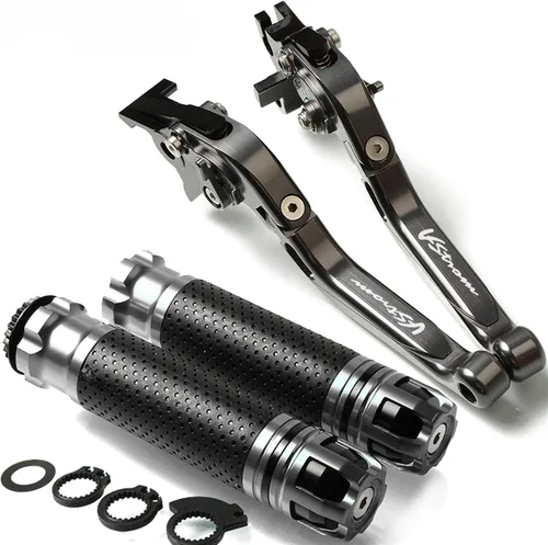 Vista 5 de for Suzuki V-Strom 2002-2016 2015 2014 20132 012 2011 2010 V-Strom Motorcycle Brake Handle Adjustable Brake Clutch Lever Handbar (Color : 1)