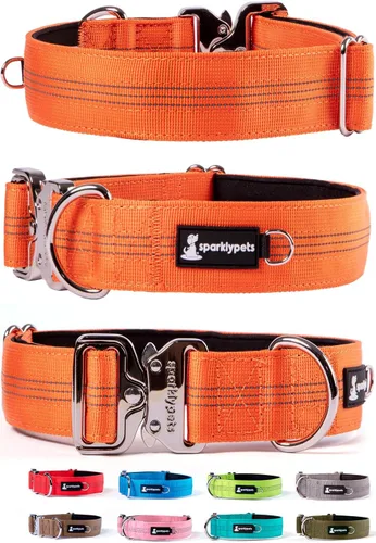Vista 16 de Collar de perro extra pequeño con hebilla cromada de liberación rápida y soporte AirTag – Collares de razas pequeñas de primera calidad con rayas