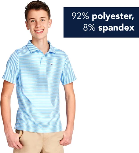 Vista 2 de vineyard vines Boys Winstead Stripe Sankaty Performance Polo